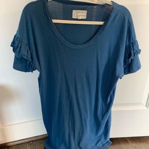 Current Elliott ruffle roadie sleeve dress